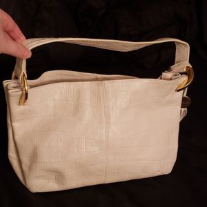 Furla White Leather Handbag